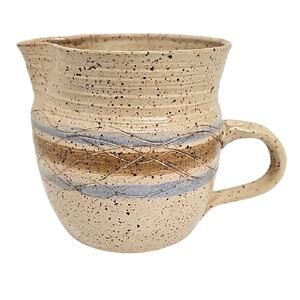 Ocepek Communion Pottery Ohio Wheel Thrown Stoneware Signed Ceramic Pitcher